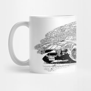 Cobra Action Art Splash Print Wireframe Mug